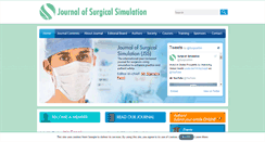 Desktop Screenshot of journalsurgicalsimulation.com