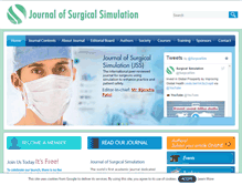 Tablet Screenshot of journalsurgicalsimulation.com